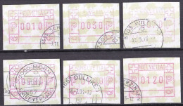 Schweiz Konvolut ältere Automatenmarke O/used (A4-26) - Automatic Stamps