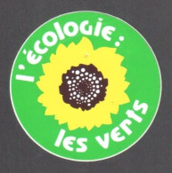 Autocollant L'écologie : Les Verts - Petit Format - Pubblicitari