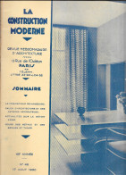 Revue Hebdomadaire D'Architecture - La Construction Moderne N° 46 Du 17 Août 1930 - Knutselen / Techniek