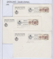 Greenland 1983 3 Cards "Sonderstempel" (GD156) - Faune Arctique