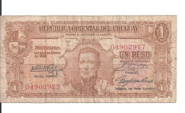 URUGUAY 1 PESO 1939 VG+ P 35 B - Uruguay