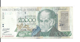 VENEZUELA 20000 BOLIVARES 1998 VF P 82 - Venezuela