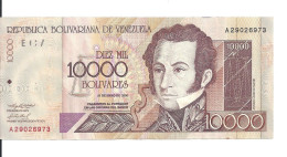 VENEZUELA 10000 BOLIVARES 2000 VF P 85 A - Venezuela