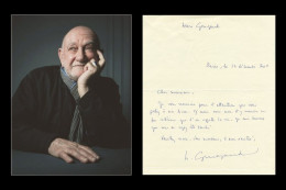 Henri Gougaud - Écrivain & Chanteur - Lettre Autographe Signée + Photo - 2011 - Ecrivains