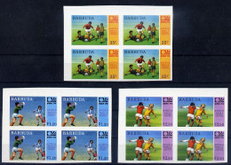 Barbuda Série Complète Bl De 4 Non Dentelé Imperf CM 74 ** - 1974 – Westdeutschland