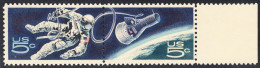 !a! USA Sc# 1331-1332 MNH Horiz.PAAR W/ Right Margin - Accomplishment In Space - Nuovi