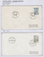 Greenland 1990 4 Covers "Sonderstempel" (GD158) - Arctic Wildlife