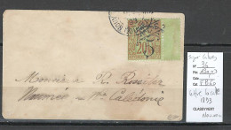 Nouvelle Calédonie - Lettre Locale - Yvert 36 - - Nouméa - 1893 - Briefe U. Dokumente