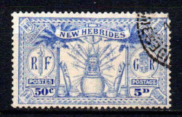 Nouvelles Hébrides  - 1925 - Idole Indigène  - N° 95- Oblit - Used - Oblitérés