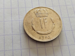 13 Pièces D'1 Franc Luxemb - Jean, Grand Duc-1965 (2 P.)-1966-1968 (2 P)-1970-1972 (2 P-)1973-1976 (2 P)-1978-1981 - Luxemburg