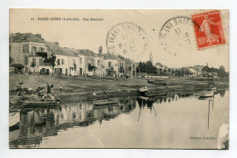 44 DEP 365 BASSE INDRE  Quai Barques Vue Large  1911 écrite Timbrée - Basse-Indre