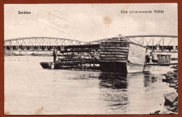 SERBIA, CUPRIJA- WATER MILL / WASSER Mühle / RAILWAY BRIDGE, PICTURE POSTCARD 1917 RARE!!!!!!!!!!!!! - Serbie