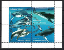 Animaux Baleines Salomon 2012 (210) Yvert N° 1331 à 1334 Oblitérés Used - Ballenas