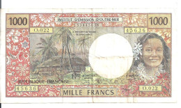 POLYNESIE 1000 FRANCS ND1996 VF P 2 - Other & Unclassified