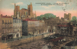 FRANCE - Narbonne - Vue Sur Le Canal De La Robin Et Promenade Des Barques - Colorisé - Carte Postale Ancienne - Narbonne