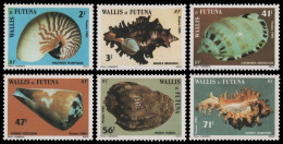 Wallis & Futuna 1985 - Mi-Nr. 479-484 ** - MNH - Meeresschnecken - Oceania (Other)