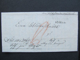 BRIEF Deutschbrod Havlíčkův Brod - Asch Aš Starosta 1843 Böhmen Czech / P3491 - ...-1850 Préphilatélie