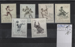 Jugoslavien Michel Cat.No. Mnh/** 1290/1295 Olympia - Neufs