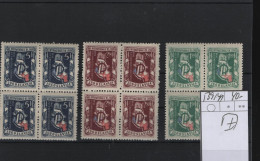 Jugoslavien Michel Cat.No. Mnh/** 539/541 Blocs Of Four - Neufs