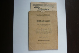 Angestellte Meldekarte, Von 1933 Bis 1938 - Documenti