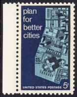 !a! USA Sc# 1333 MNH SINGLE W/ Left Margin - Urban Planning - Nuovi