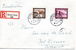 63061 - Deutsches Reich - 1937 - 40Pfg WoFa '36 MiF A R-Bf ROTTACH-EGERN -> GMUND -> BAD WIESSEE - Covers & Documents