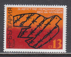 Bulgaria 1987 - Namibia-Day, Mi-Nr. 3580, MNH** - Ungebraucht