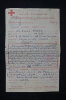 EGYPTE - Formulaire Croix Rouge D'un Prisonnier à Gaza Pour L'Egypte En 1956 - L 150180 - Storia Postale