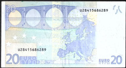 FRANCE * 20 Euros * 31/05/2002 * Etat/Grade TTB+/XF * RARE * Tirage (U) E002 E3 - 20 Euro