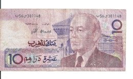 MAROC 10 DIRHAMS 1987-91 VF P 63 A - Maroc