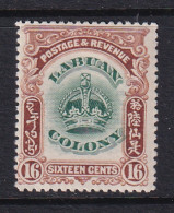 North Borneo - Labuan: 1902/03   Arms Of Company      SG124    16c      MH - Noord Borneo (...-1963)