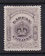 North Borneo - Labuan: 1902/03   Arms Of Company      SG127    50c   MH - Nordborneo (...-1963)