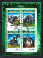 Animaux Ours Mozambique 2014 (221) Yvert N° 6007 à 6010 Oblitérés Used - Orsi