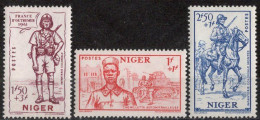 NIGER Timbres Postes N°86* à 88* Neufs Charnières TB Cote 5.25€ - Unused Stamps