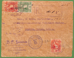 P0962 - GUATEMALA - POSTAL HISTORY - REGISTERED COVER To The USA 1901 - Guatemala