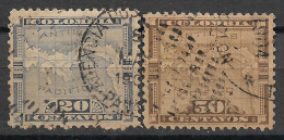 1892 Panama Set Of 2 Used Stamps (Michel # 16,17) - Panama