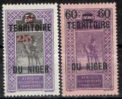 NIGER Timbres-poste N°20** & 21** Neufs Sans Charnières TB Cote : 3€00 - Ongebruikt