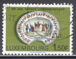 Luxembourg 1967 Single Stamp For The 200th Anniversary Of Luxembourg Faience Industry In Fine Used - Gebraucht