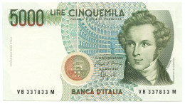 5000 LIRE BANCA D'ITALIA VINCENZO BELLINI LETTERA B 12/01/1988 QFDS - Other & Unclassified