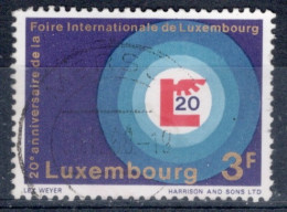 Luxembourg 1968 Single Stamp For The 20th Anniversary Of The Luxembourg Fair In Fine Used - Gebraucht