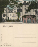 Ansichtskarte Nassau (Lahn) 2 Bild Schloss - Portal Coloriert 1908 - Nassau