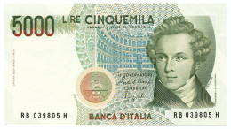 5000 LIRE BANCA D'ITALIA VINCENZO BELLINI LETTERA B 12/01/1988 FDS - Other & Unclassified