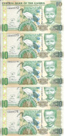 GAMBIE 10 DALASIS ND2006(2013) UNC P 26 ( 5 Billets ) - Gambia