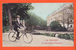 17708 / Rare De VIELMUR Tarn Je Vous Envoie Ce SOUVENIR CYCLISTE Vélo Bicyclette 1910s à Anna RIVALS Perigueux - Vielmur Sur Agout