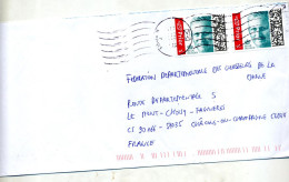 Lettre Flamme Muette Liege Sur Roi - Cartas & Documentos