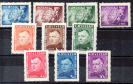 Eslovaquia Series Nº Yvert 118/21 + 122/27 * - Unused Stamps