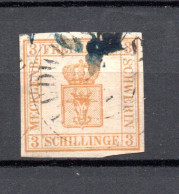 Mecklenburg-Schwerin 1864 Freimarke 7 Wappen (helle Stelle) Gebraucht Ludwigslust - Mecklenbourg-Schwerin