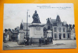 PHILIPPEVILLE  -  Statue De Louise-Marie, 1ère Reine Des Belges Et La Poste - Philippeville