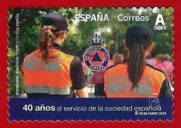 España. Spain. 2021. Edifil # 5521. 40 Años De Proteccion Civil - Usados