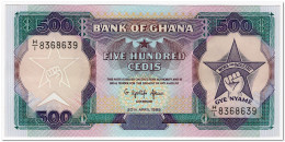 GHANA,500 CEDIS,1989,P.28b,UNC - Ghana